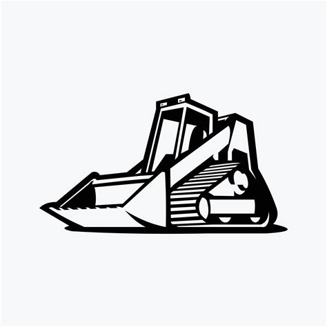 skid steer clipart silhoutte|skid steer logo image.